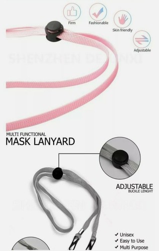 Lanyard Adjustable Reading Glasses Extender Ear Savers Mask Strap Multicolor - Picture 51 of 62