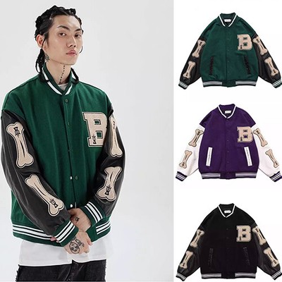 skeleton baseball jacket