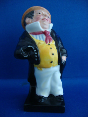 Royal Doulton Bone China Figur - Dickens Captain Cuttle 4 Zoll - 1. Qualität