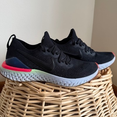Nike Epic React Flyknit 2 Black Sapphire Hyper Pink Pixel - BQ8927-003