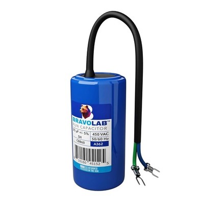 BravoLab Cylinder CBB60 Run Capacitor 20 μF 450 VAC 50/60 Hz PK50