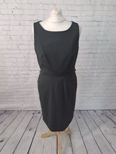 Next Grey Sleeveless Formal Shift Dress Womens Size 12 