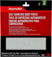 Bondo Self-Adhesive Body Patch, for Large Rust-Outs and Damaged Areas, 2 Patches
