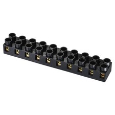 5pcs Terminal Block 500V 20A Dual Row 10Positions Screw Electric Barrier Strip