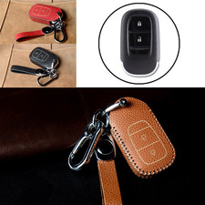 Genuine Leather Car Key Case Cover For Honda Accord City Civic Vezel Cr-v Hr-v