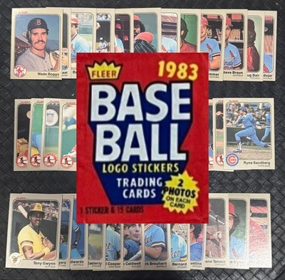1983 FLEER MLB BASEBALL Cards Complete Your Set U Pick Wade Boggs   2/3