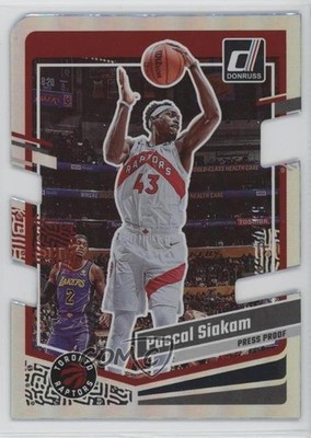 2023-24 Panini Donruss Silver Press Proof Die-Cut 55/75 Pascal Siakam #132 7sd