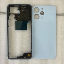 For Xiaomi Redmi 12 4G Housing Middle Frame Battery Back Cover Case Repair Parts