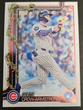2025 Topps Holiday Candy Cane SP Chicago Cubs Pete Crow-Armstrong #H41