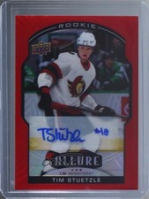 2020-21 Upper Deck Allure Base Redeemed XRC Red Rainbow Tim Stutzle Auto h1f