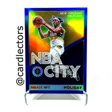 2019-20 NBA Hoops Premium Stock JRUE HOLIDAY NBA City #20 Blue PRIZM SP PELICANS