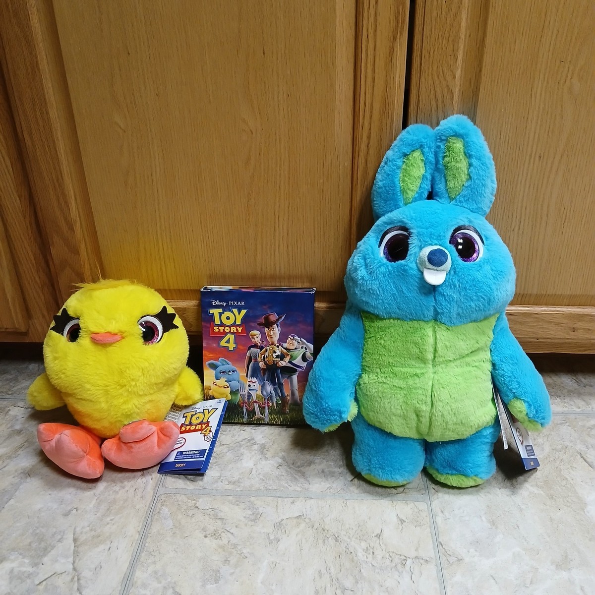 Disney Store Toy Story 4 Talking Bunny & Ducky Plushes W/4k Ultra