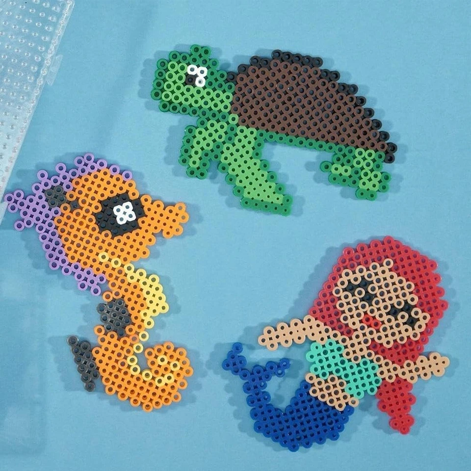 5009-030 Bügelperlen Neon Gelb 1100 Stück Steckperlen zum Basteln mit Kindern... - Bild 4 von 4