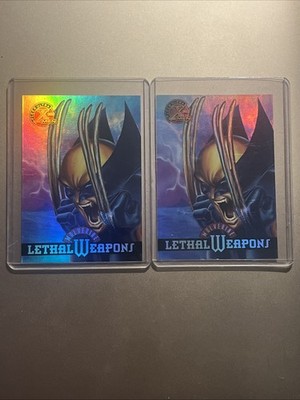 1995 Fleer Ultra X-Men All Chromium - Lethal Weapons - WOLVERINE #9 - NM 2 PACK