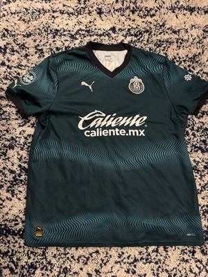 Men s PUMA Authentic Chivas De Guadalajara Green Soccer Jersey Size 2XL