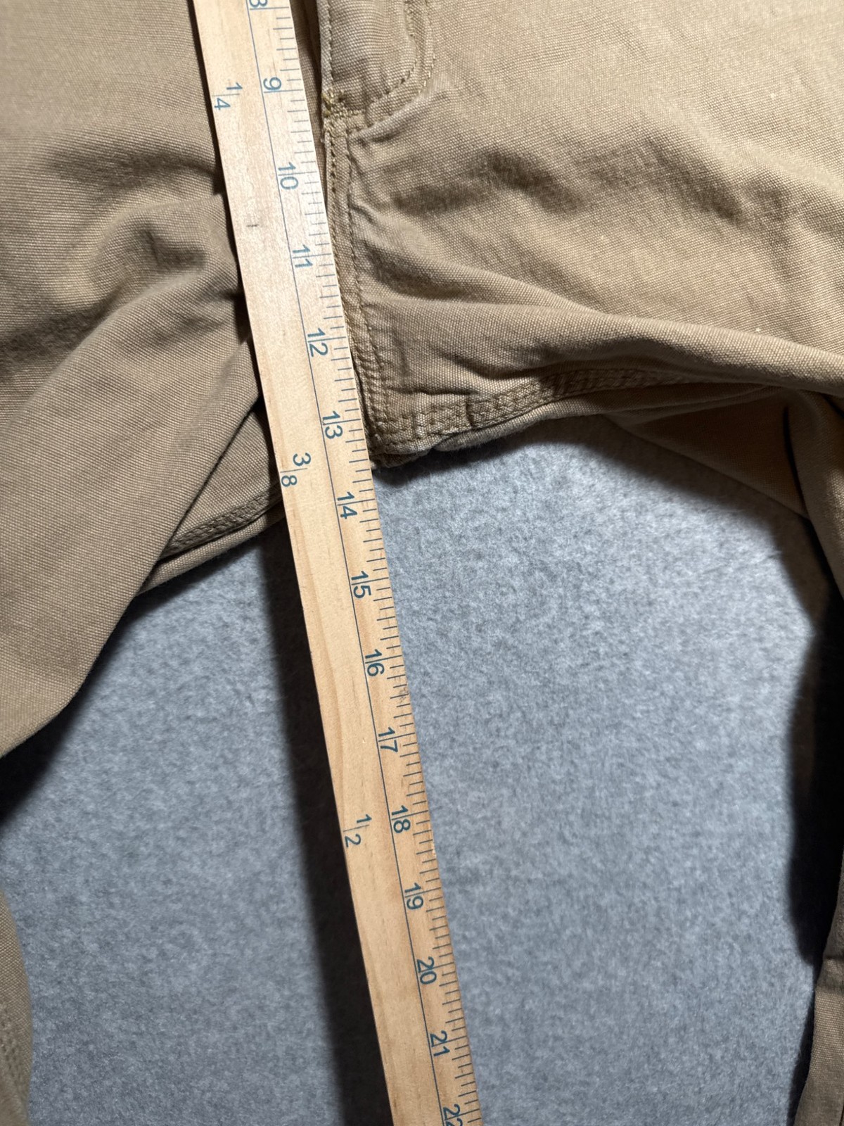 Carhartt Relaxed Fit Work Pants Khaki 44x32 Durable Canvas Used thumbnail 9