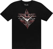 Fender Guitars Custom Shop Pinstripe Tee T-Shirt, Black, XL, EXTRA LARGE