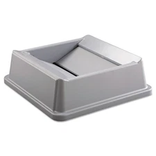 Rubbermaid Commercial 2664GRAY 20.13" Untouchable Square Swing Top Lid - GY New