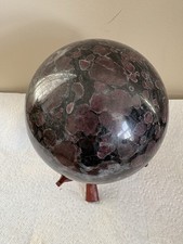 11.79LB Natural Garnet Fireworks Quartz Crystal Sphere