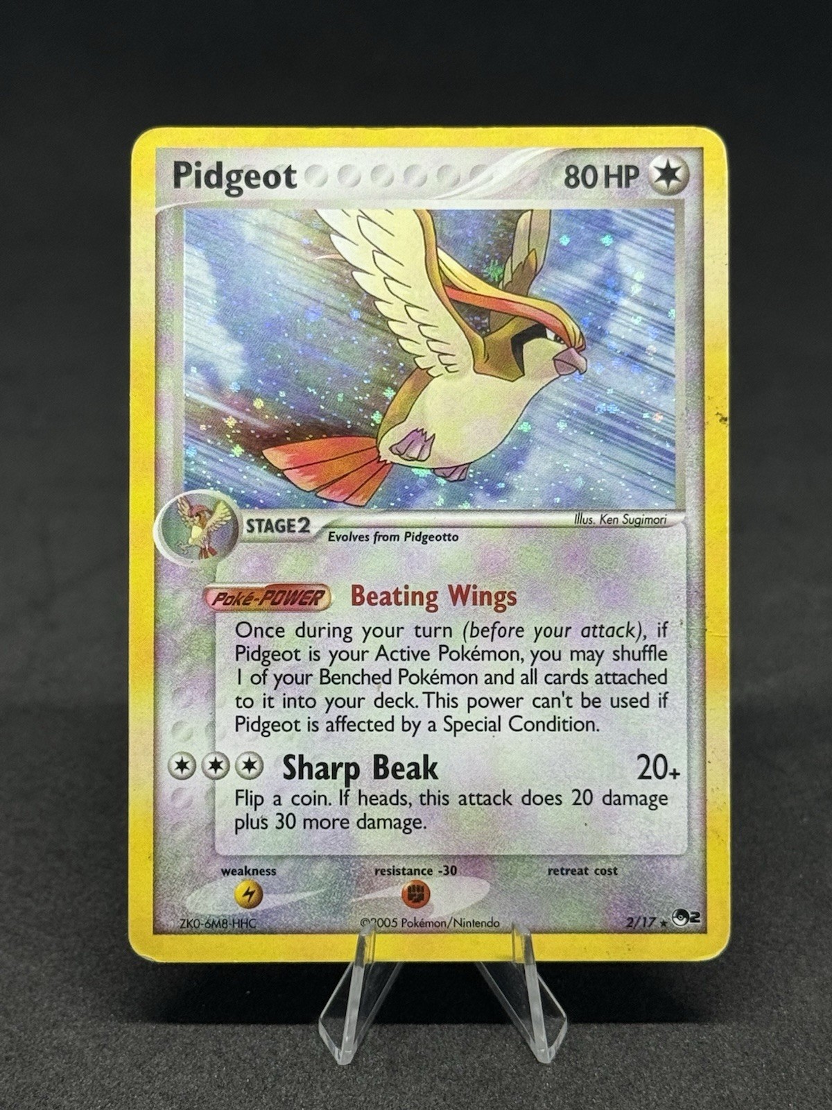 Pokémon Pidgeot 002/017 POP Series 2 Holo