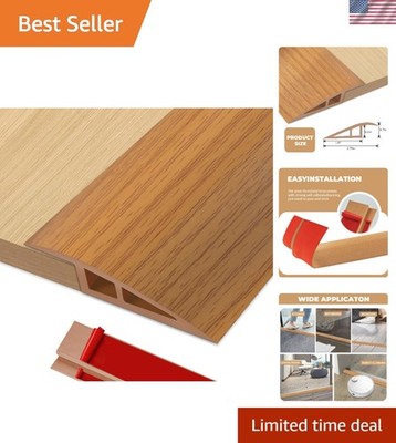 Elegant 36-Inch Self-Adhesive Threshold Ramp for Smooth Doorway Transitions