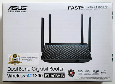 ASUS Wireless Router Dual Band AC1300 Gigabit RT ACRH13 Open Box NIB Unused New