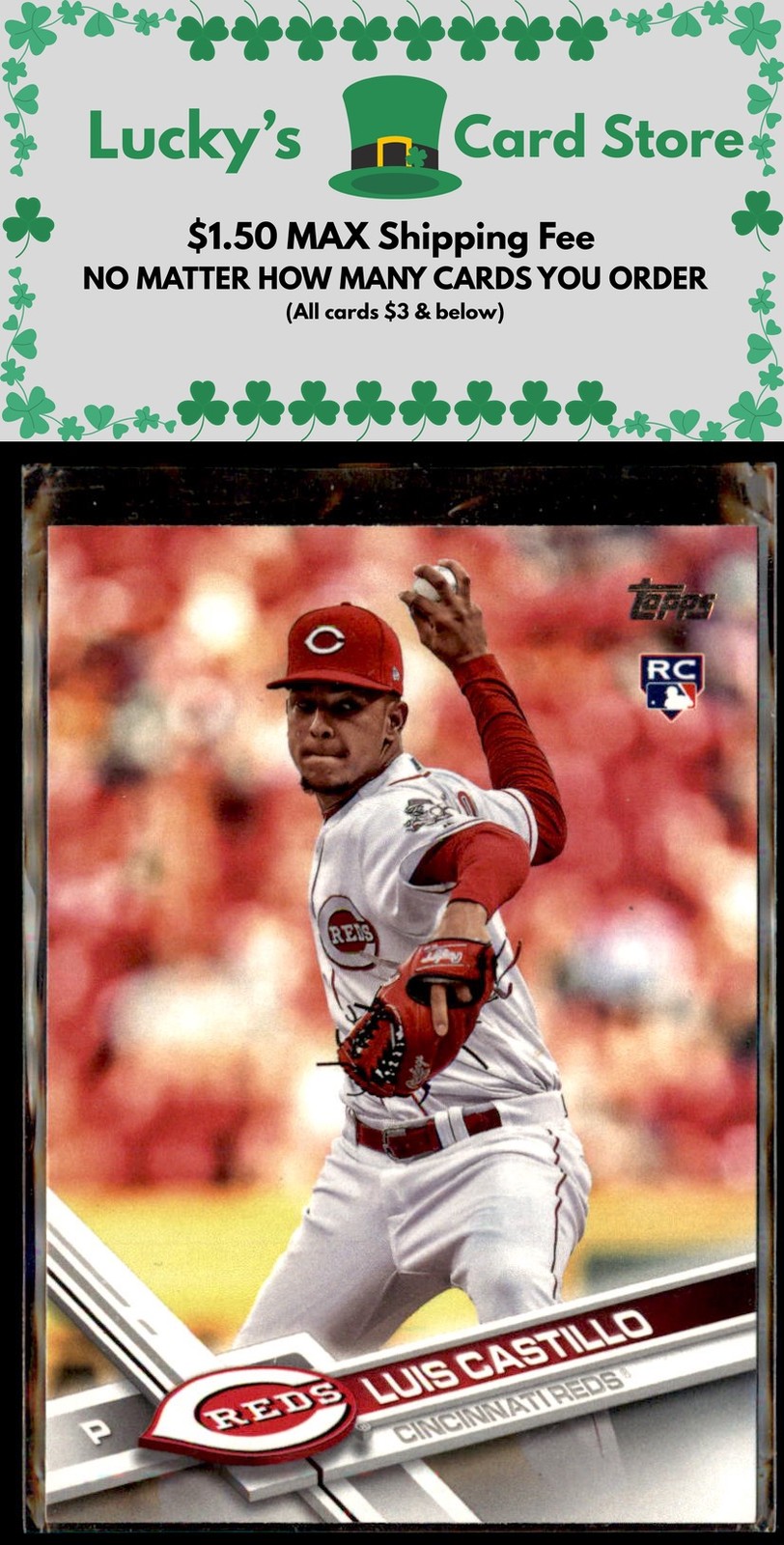 2017 Topps Update #US139 Luis Castillo Rookie