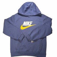 Nike Sportswear Club Fleece Hoodie Youth XL Fleece Lined Swoosh Logo Pullover
