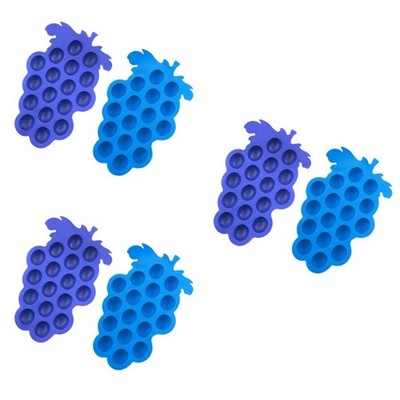 3 STÜCKE Traubenförmige Eiswürfel-Tablett-Schokoladenform (zufällige Farbe)