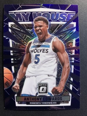 2023-24 Panini Donruss Optic - My House - Purple Prizm #9 - Anthony Edwards