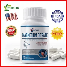 Magnesium citrate hard capsules maintain bones and joints promote digestion 60pc
