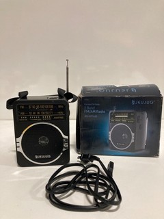 LJ jeujug Portable FM radio