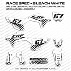 Graphics Kit for Honda CRF250R CRF 250R (2014-2017) Race Spec – Bleach White
