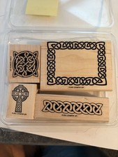 Stampin' Up 2001 ! Lot de 4 timbres nœuds celtiques. Neuf