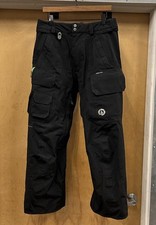 VOLCOM Men's Small GORE-TEX Snow Board Ski Pants Black Omega V Line