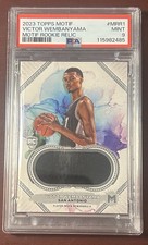Victor Wembanyama 2023 Motif Rookie Relic /49 #MRR1 PSA 9
