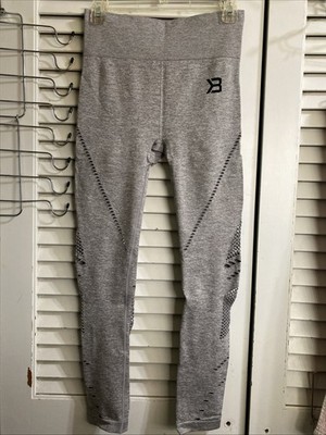 Better Bodies Light Gray Seamless Leggings Size Medium High Waist