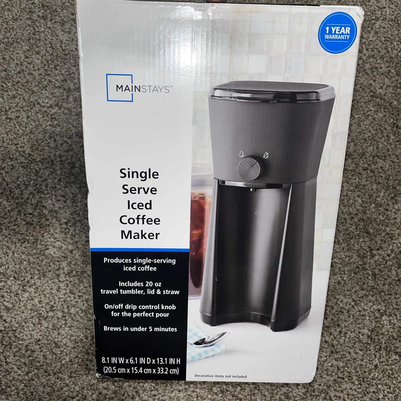 With 20 Fl Oz Reusable Tumbler And Filter Brand New