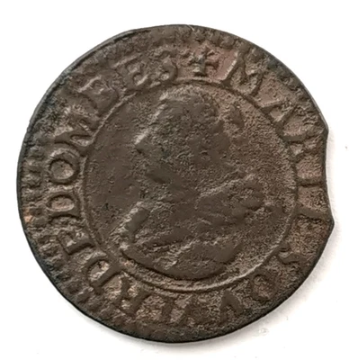 FEO 18. PRINCIPAUTÉ DE DOMBES - Double tournois MARIE DE MONTPENSIER 1621 - Photo 1/2