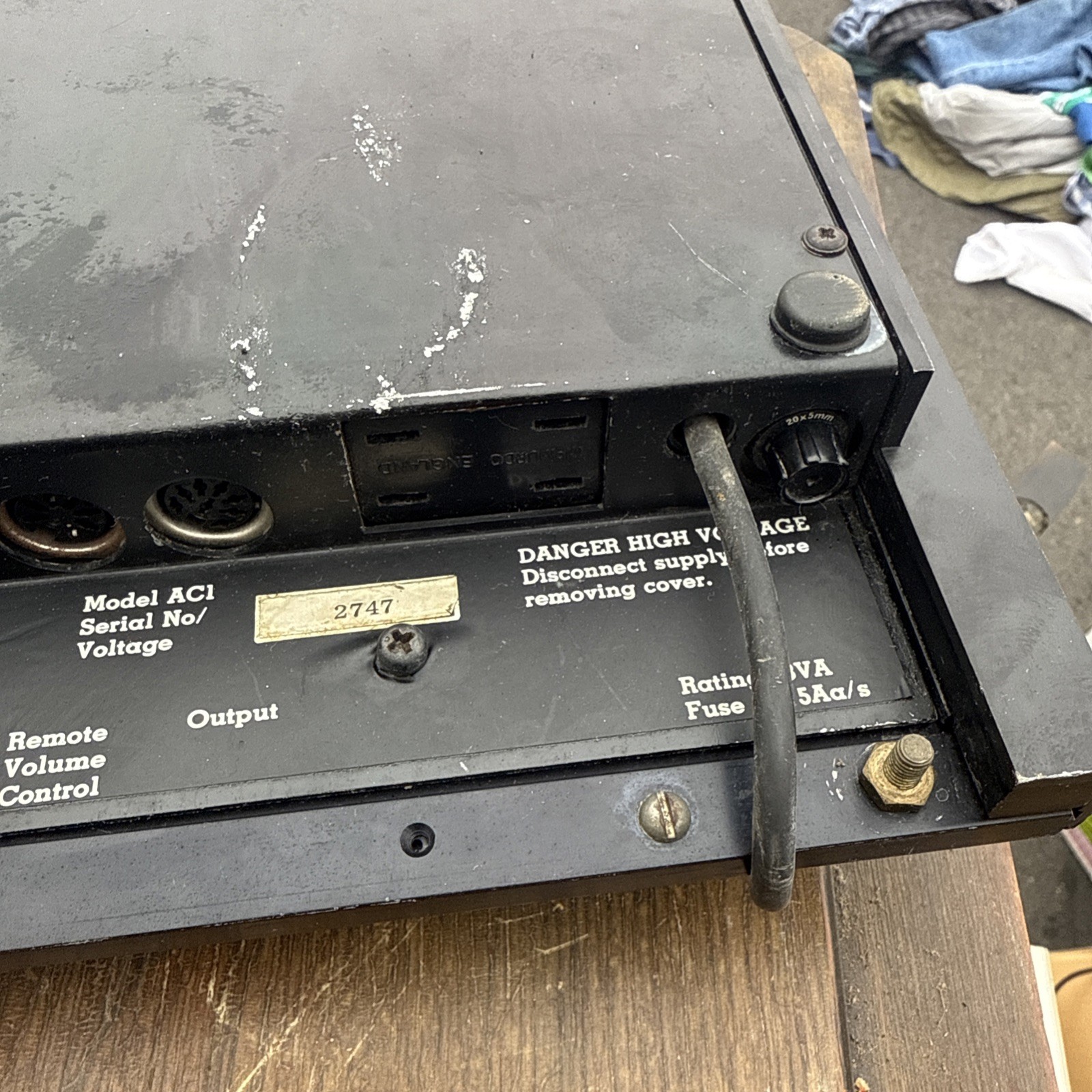 Vintage Lecson British AC1 Pre Amplifier Stereo Pre Amp Hifi Unit RARE Untested