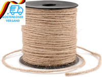 Kinglake 3Mm 100M Juteschnur Jutegarn, Jute Schnur, Tau Seil Hanfseil, Juteseil