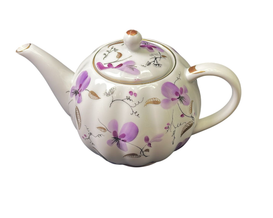 Lomonosov Porzellan kleine Teekanne 0,6 L Veilchen Viola