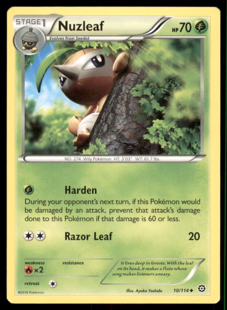Pokemon TCG Nuzleaf 10/114 Regular 