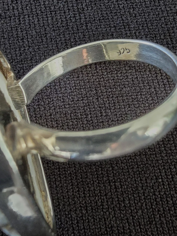 Уникальная агатовая жеода ручной работы с инкрустацией опалом: чистое серебро размер 10 - Изображение 3 из 4