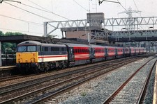 35mm Slide BR British Rail Electric Loco Class 87 87030 1998 Stafford Original
