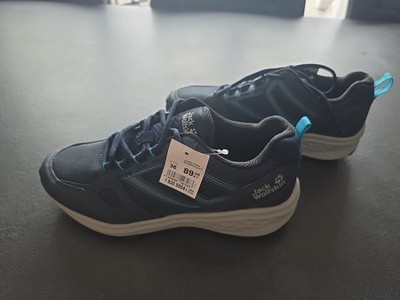 Schuhe Jack Wolfskin Cloud Striker Low W Sneaker, Größe 36 dark blue / blue