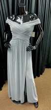 David’s Grey Blue Dusty Blue Prom / Wedding Dress Size 12