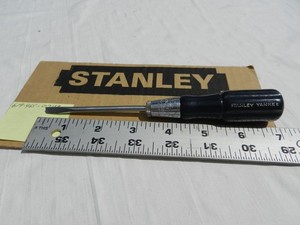 Stanley Yankee Screwdriver NEW No.4595-7  VTG NOS Rare Cabinetmaker Slot Tip A++