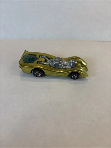 Vintage MINT 1970 Hot Wheels Redline Jet Threat Antifreeze Gold Hong Kong