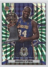 2021-22 Mosaic Finals MVPs FOTL Green Swirl Prizm 1/10 Shaquille O'Neal HOF rf2